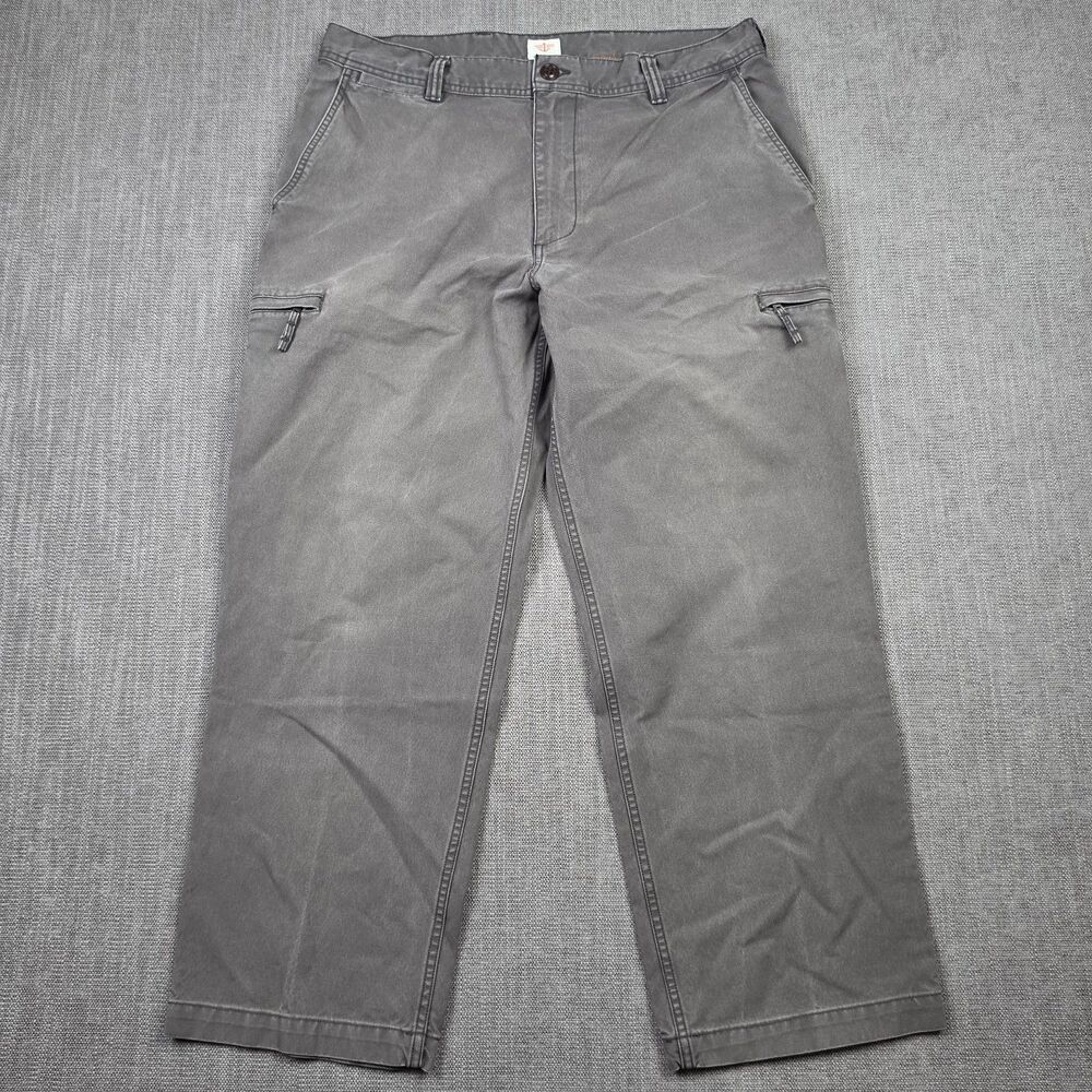 Dockers Cargo Pants Mens 36x29 Gray Cotton Rugged Streetwear Chinos Workwear
